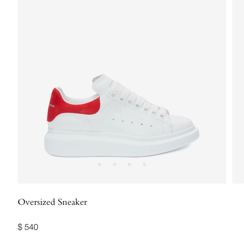 Red Alexander McQueen shoes